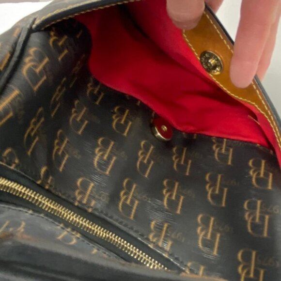 Dooney Bourke‎ 1975 Signature East West Collins Handbag Purse Brown Leather Bag - Picture 7 of 14